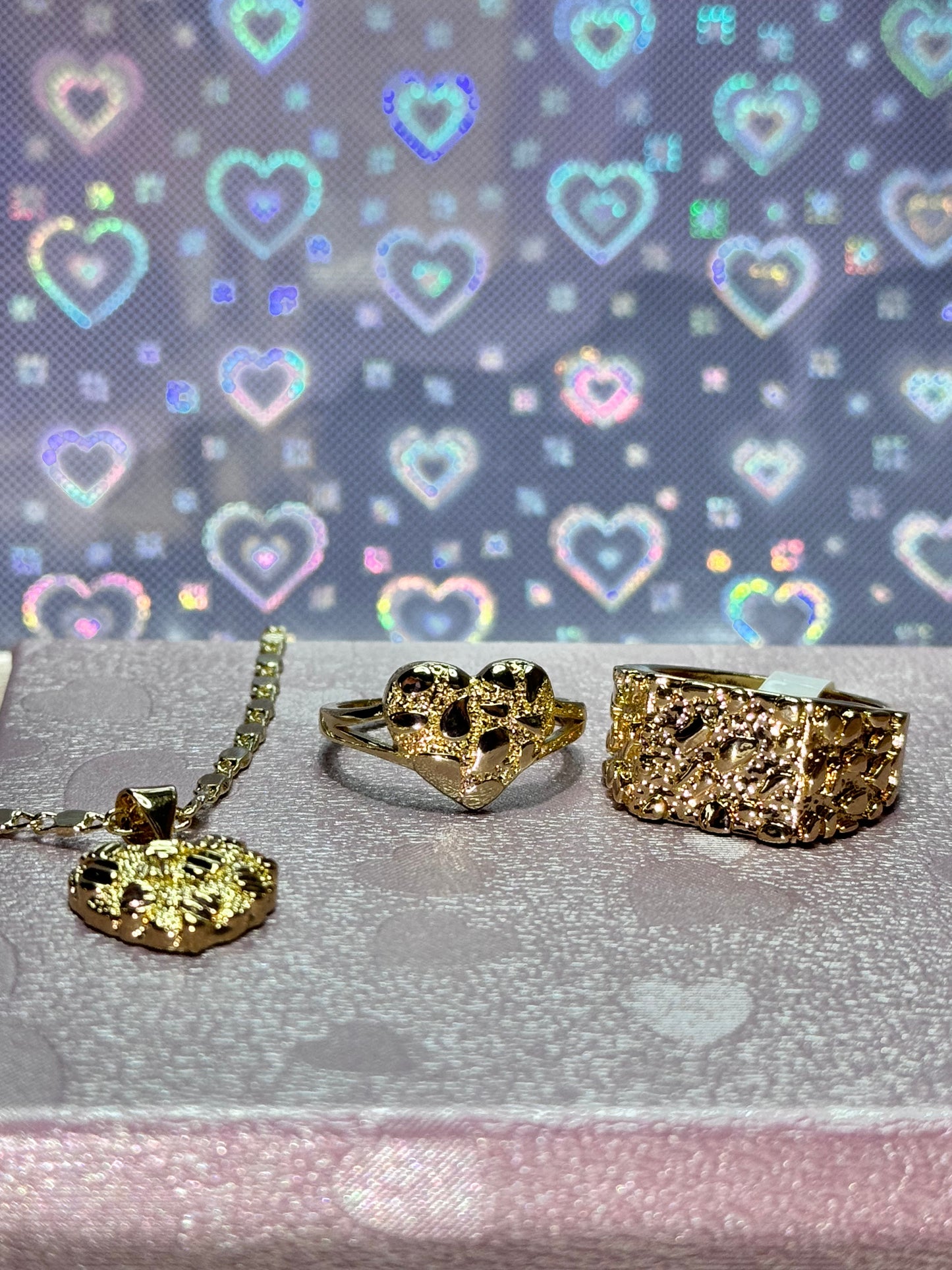 Small Heart Nugget Necklace