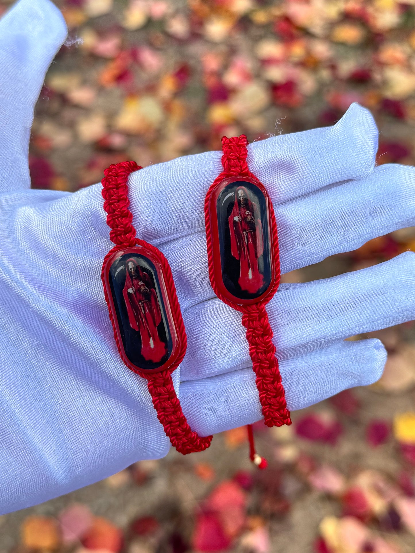Santa Muerte Image Nylon Bracelets