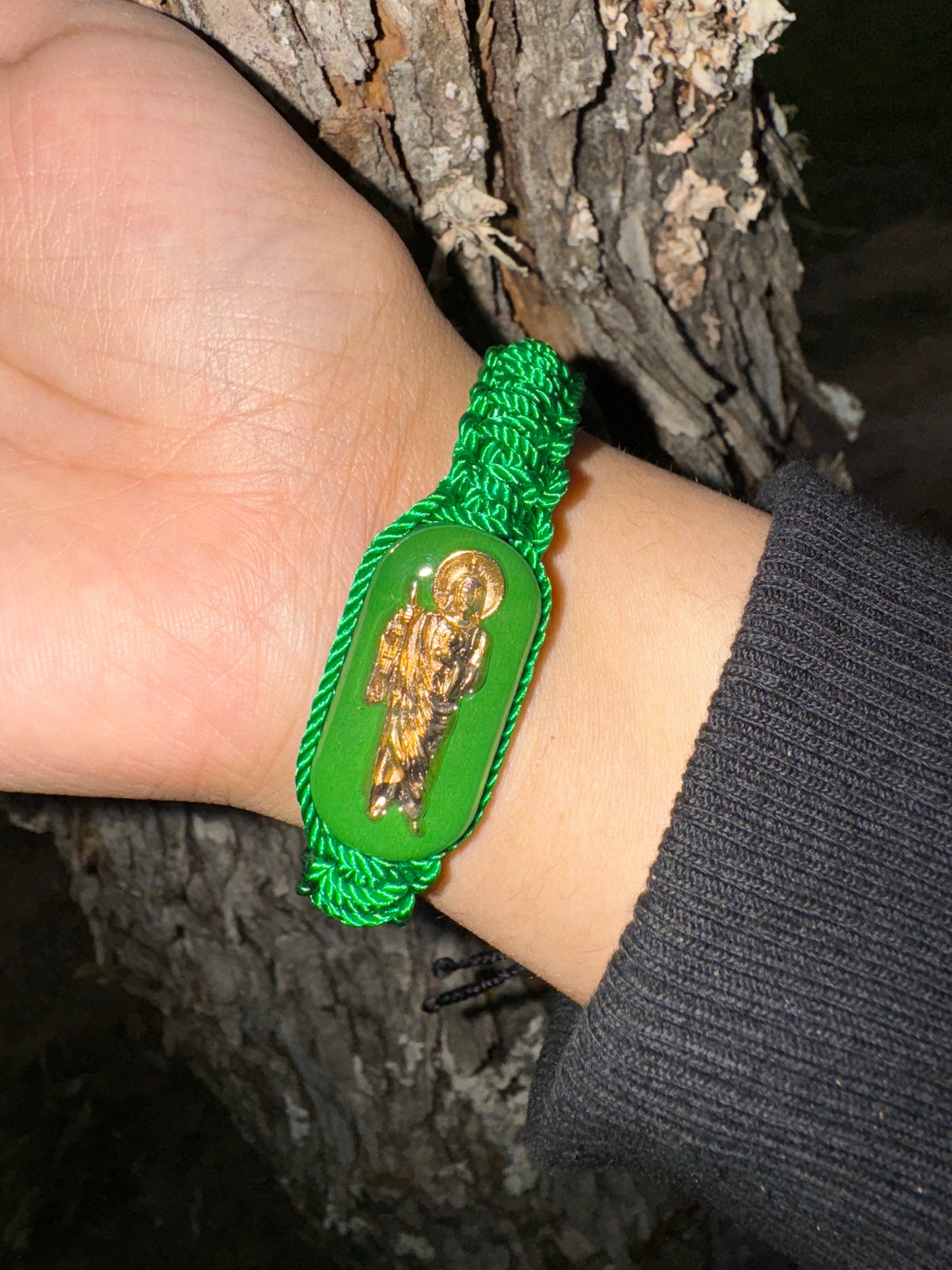 San Judas green Bracelet