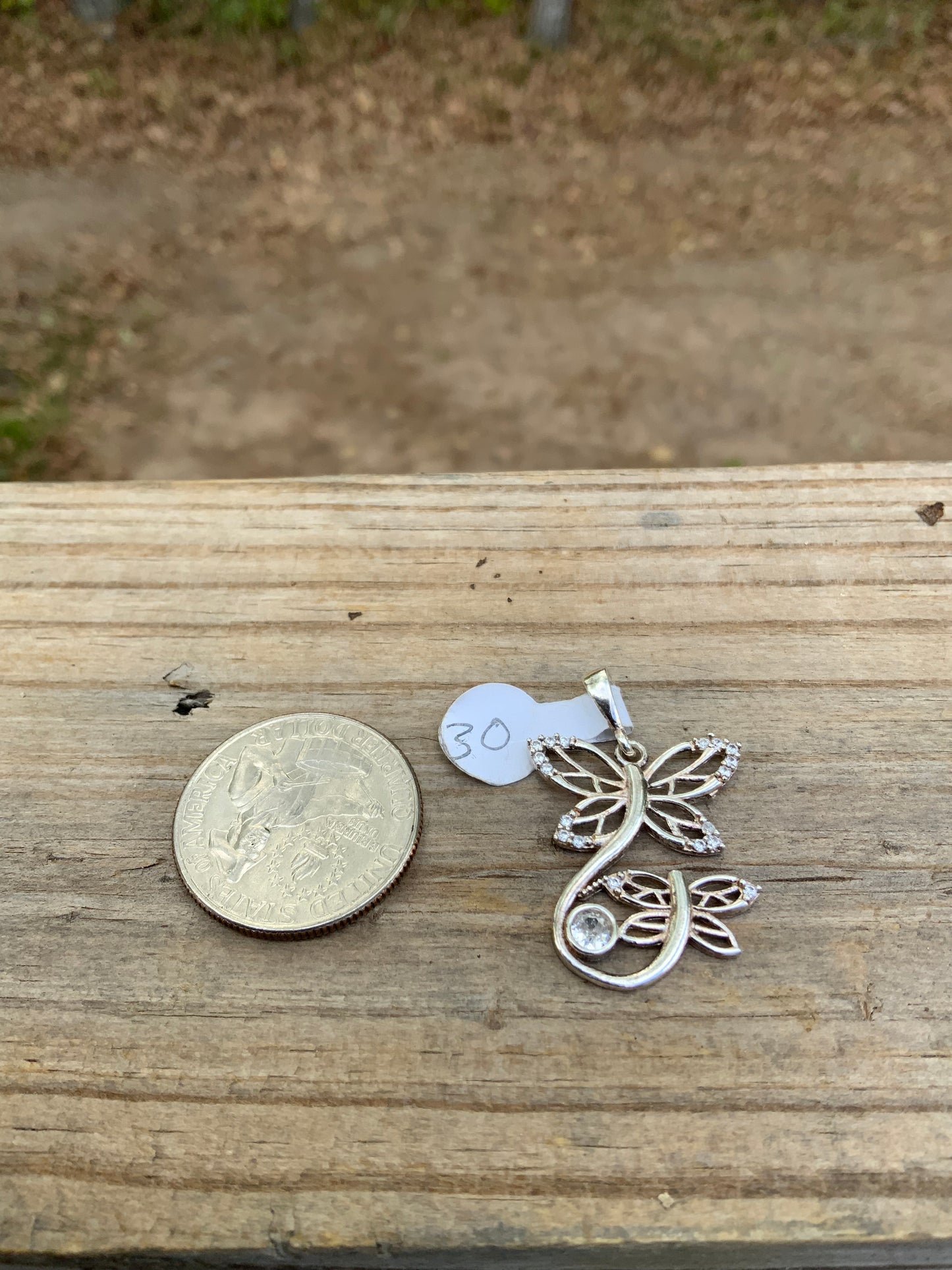 Mariposas Silver Pendant