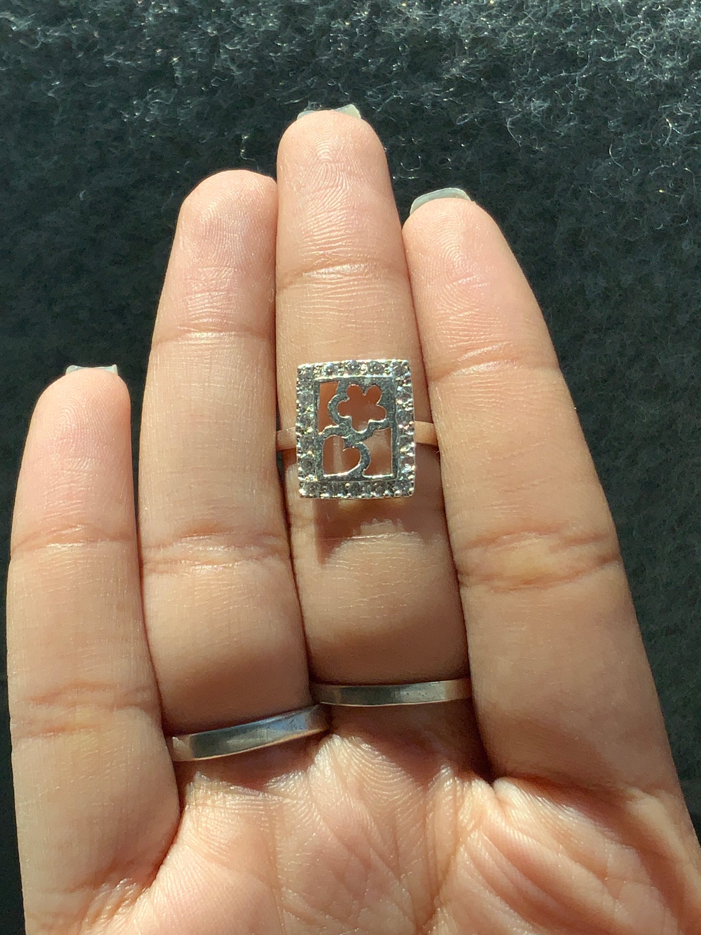 Cute Square Ring (Size 8)