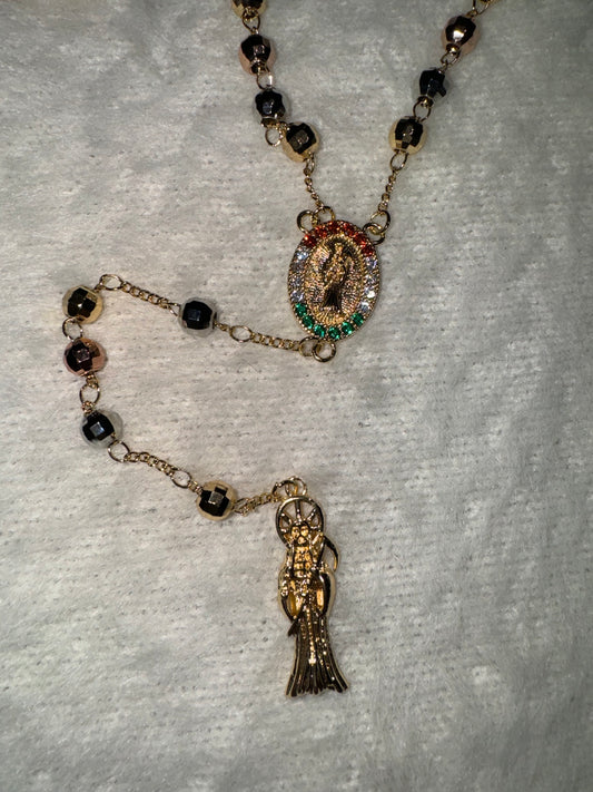 Santa Muerte Tricolor Rosary