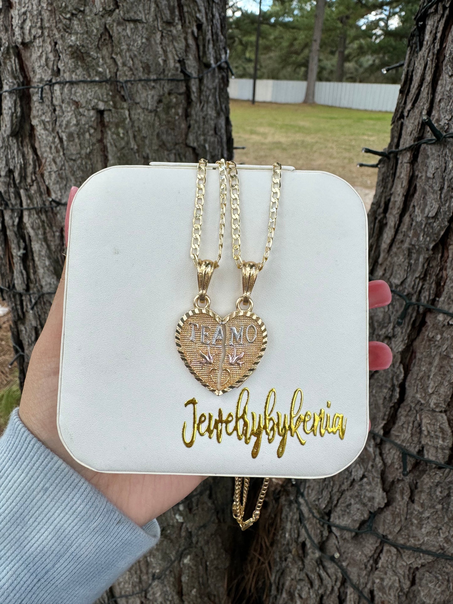 Doves Breakable Heart Necklace