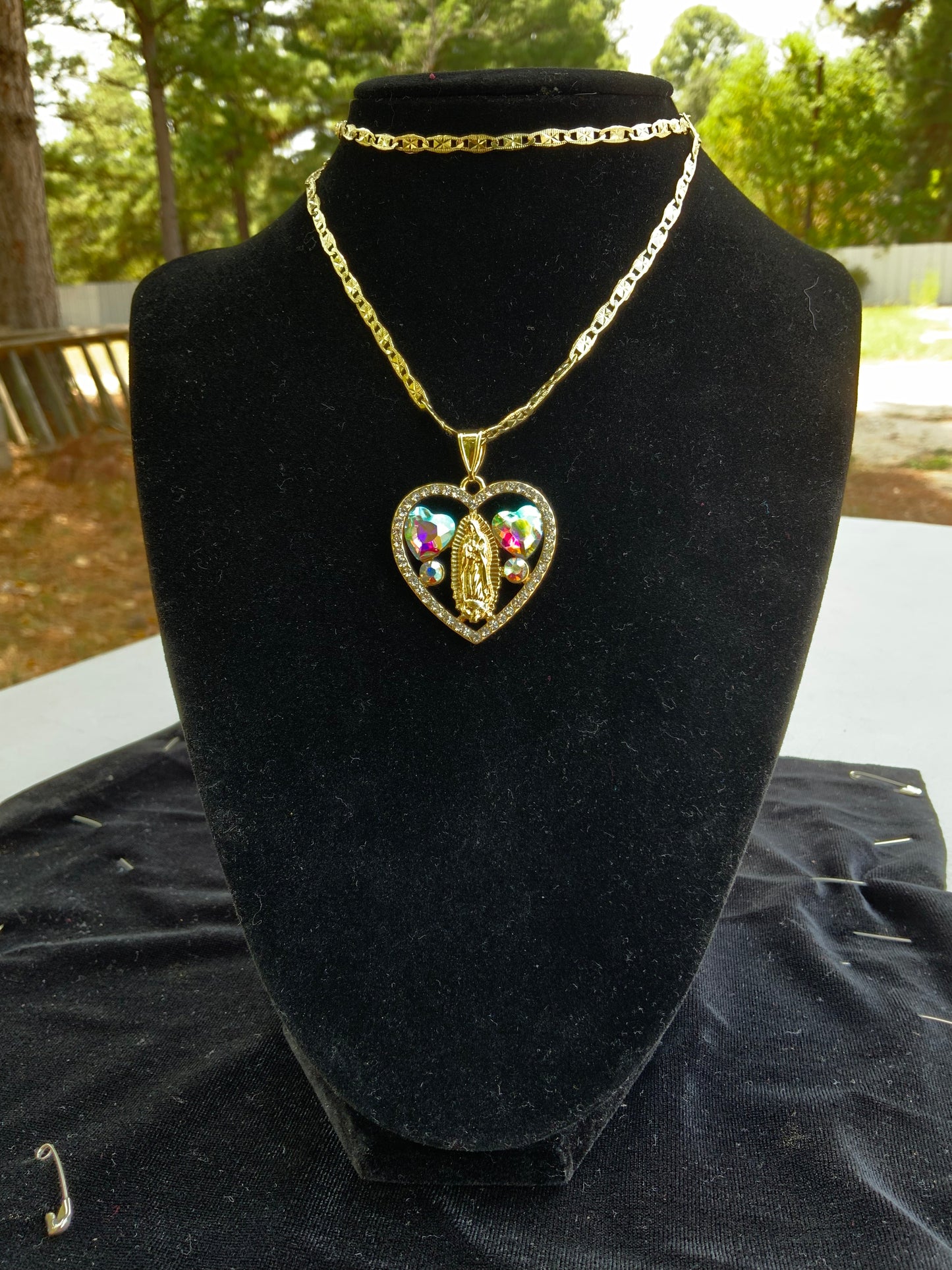 Virgencita Corazón Necklaces