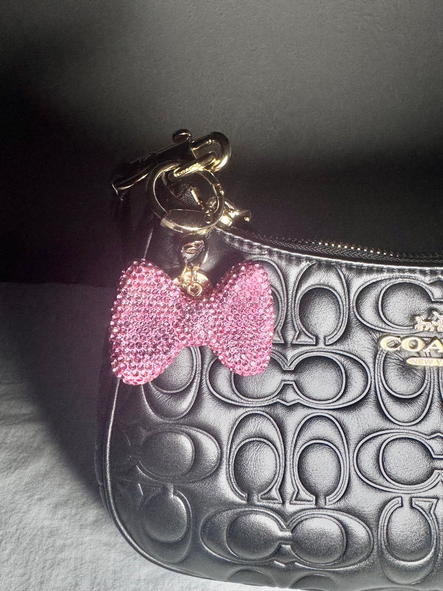 Bow Coquette Pink Keychain