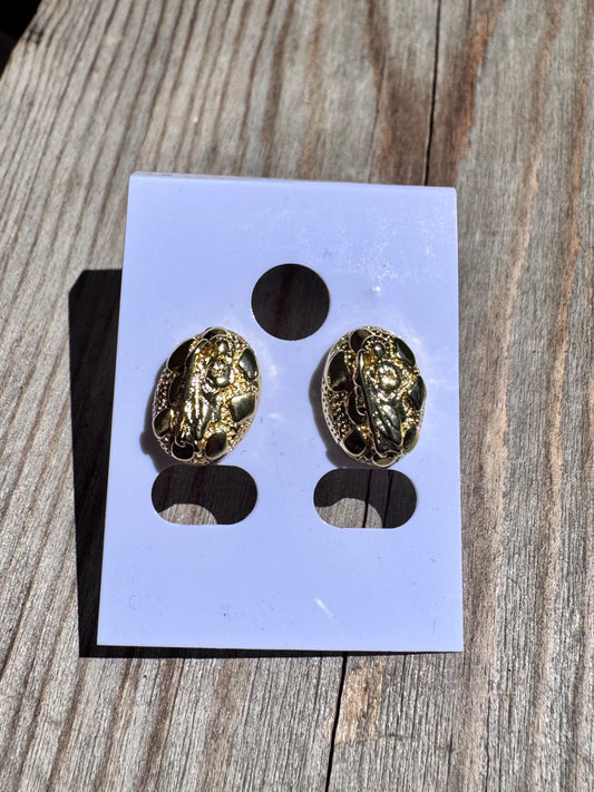 San Judas Nugget Earrings