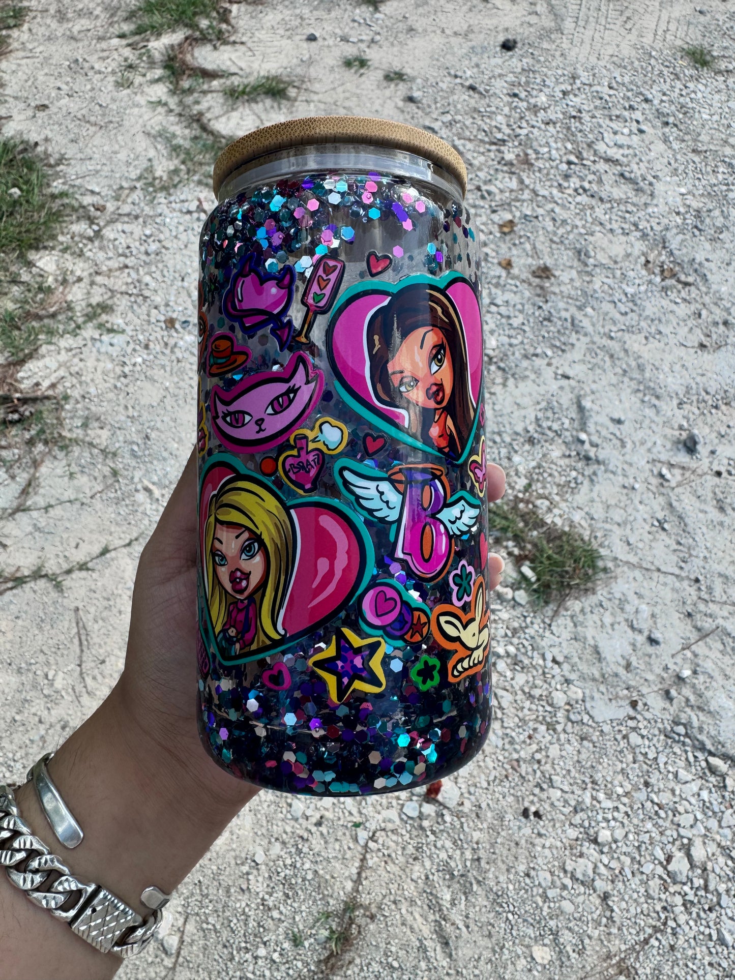 Bratz Snowglobe Glass Cup 12oz