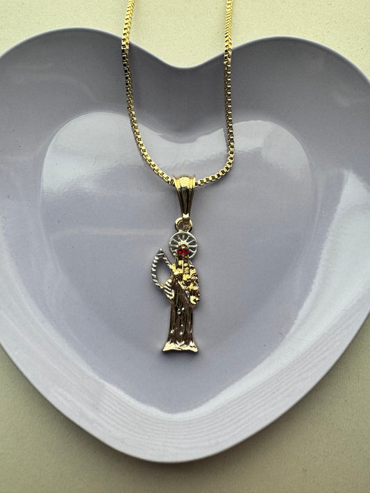 Mini Santa Muerte Necklace