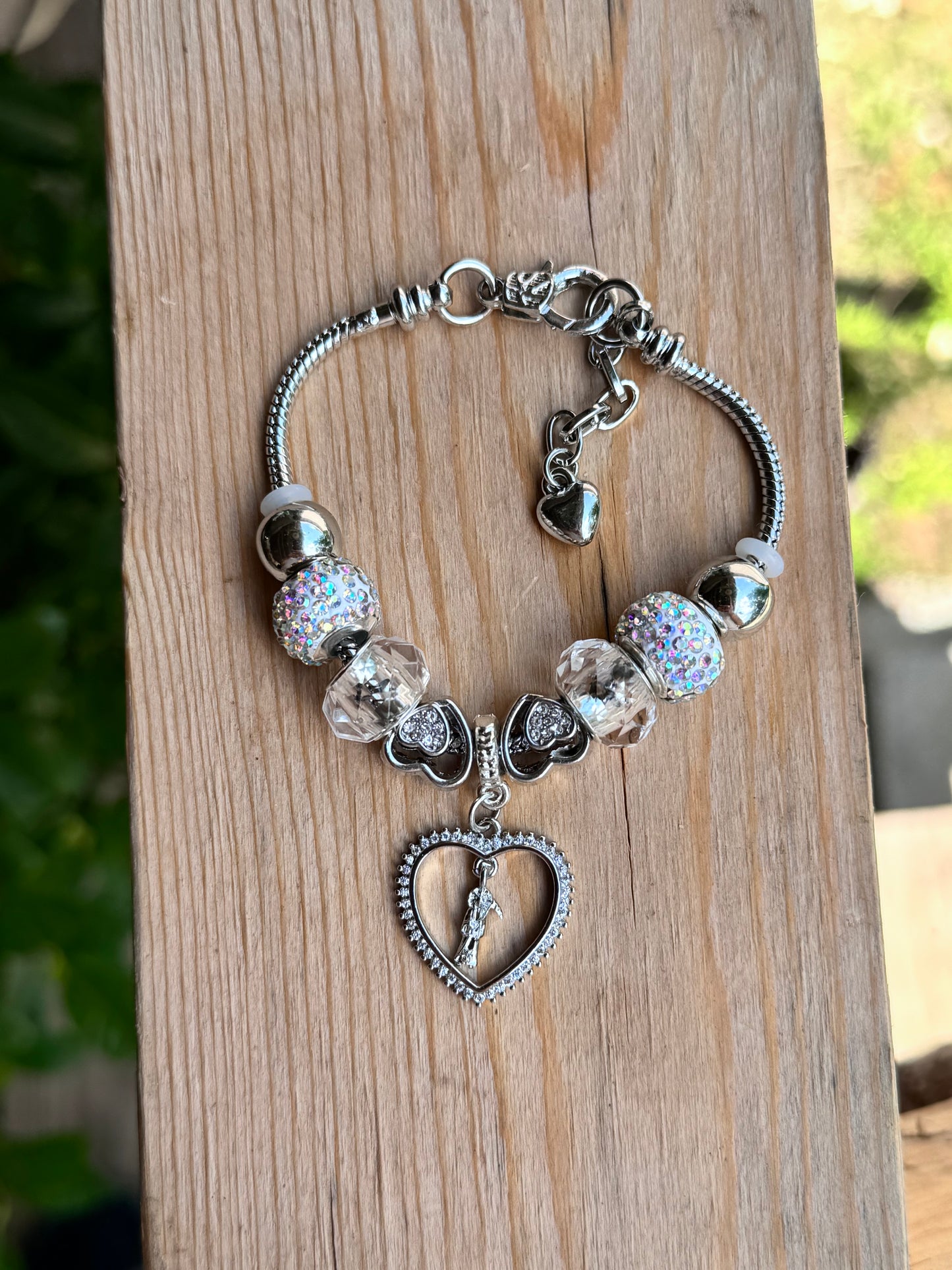 Santa Muerte Corazones Elegant Bracelet