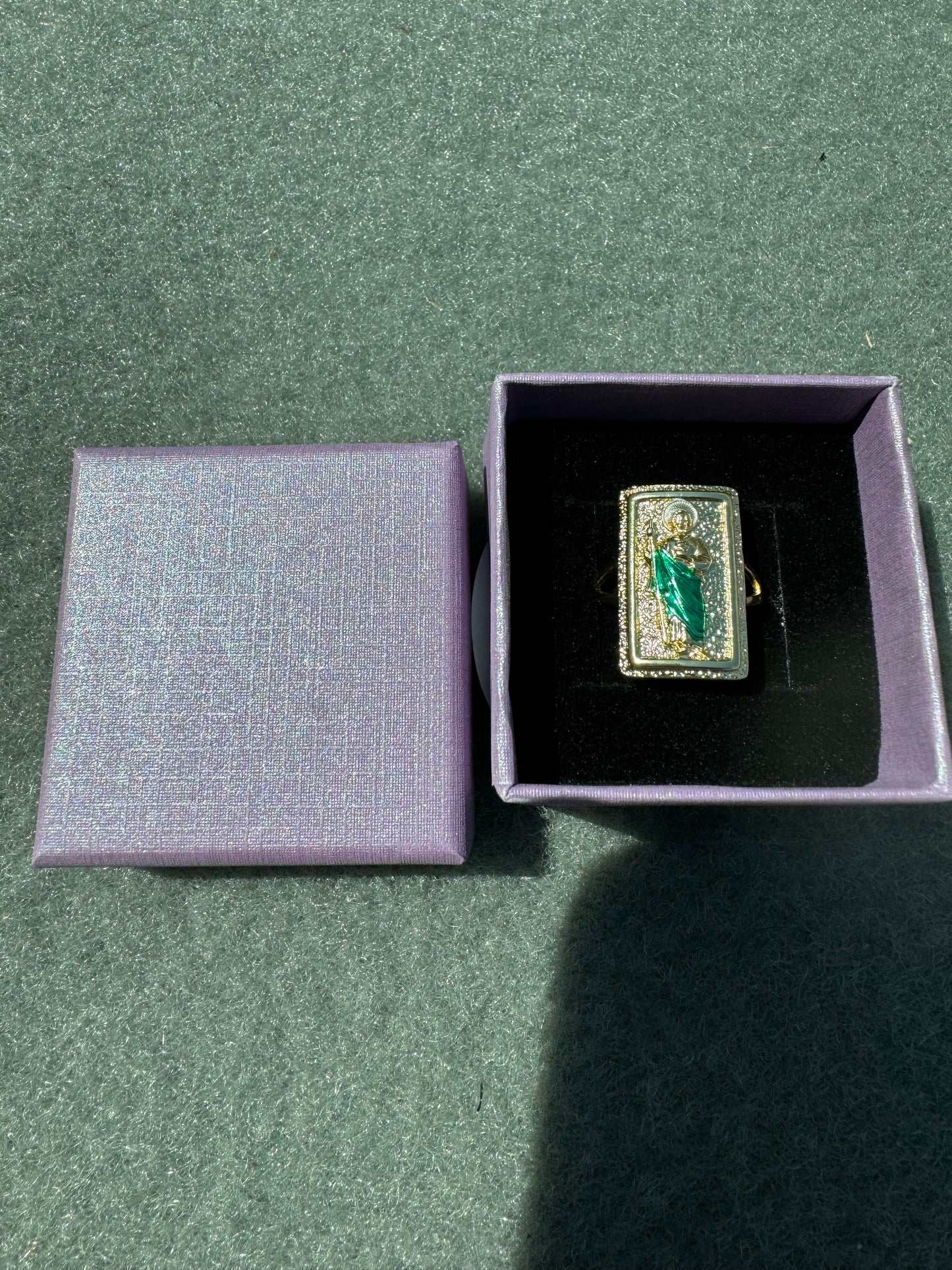 San Judas Adjustable Ring