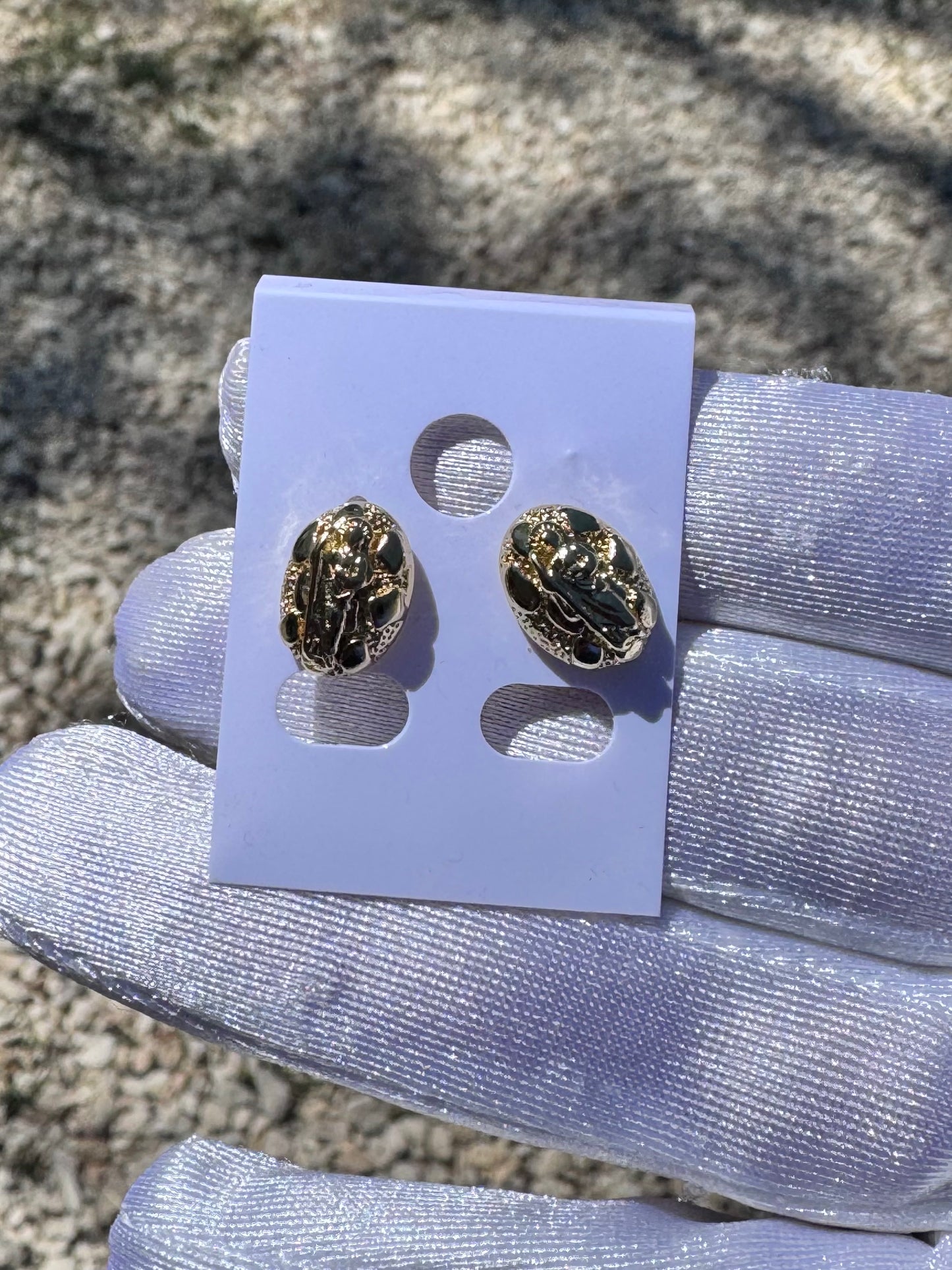 San Judas Nugget Earrings