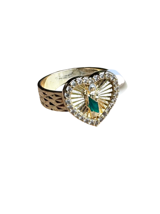 San Judas Heart Ring