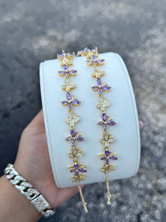 Violet Butterfly Blessing Bracelet