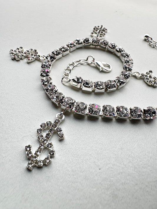 Money Sign Diamond Anklet