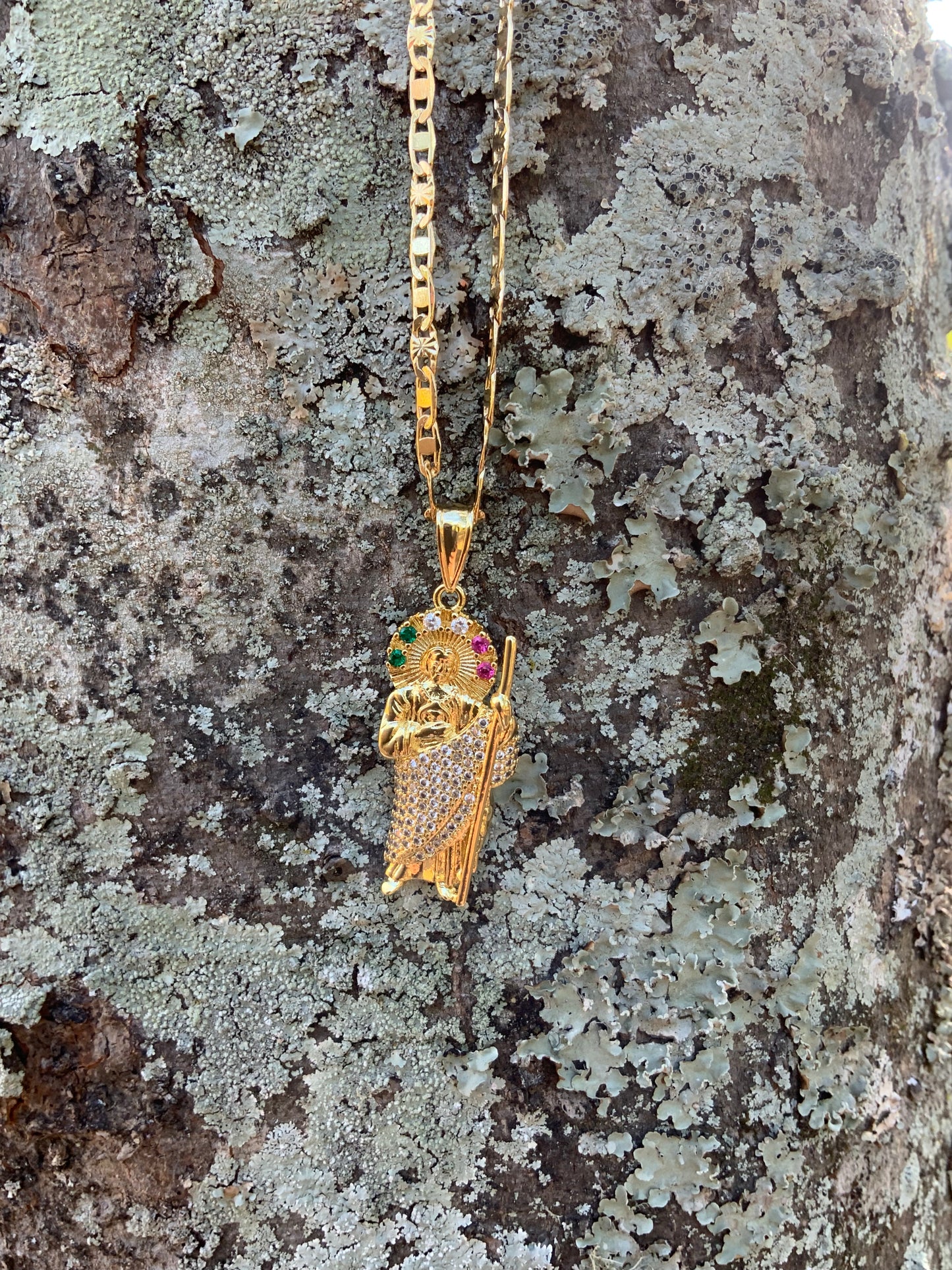 Tricolor San Judas Necklace