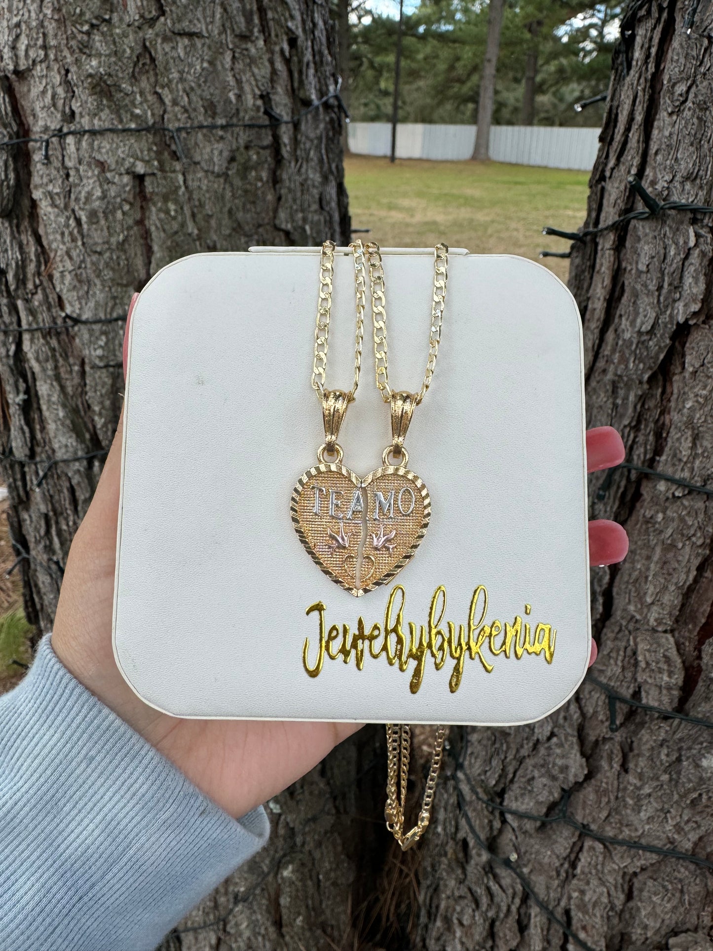 Doves Breakable Heart Necklace