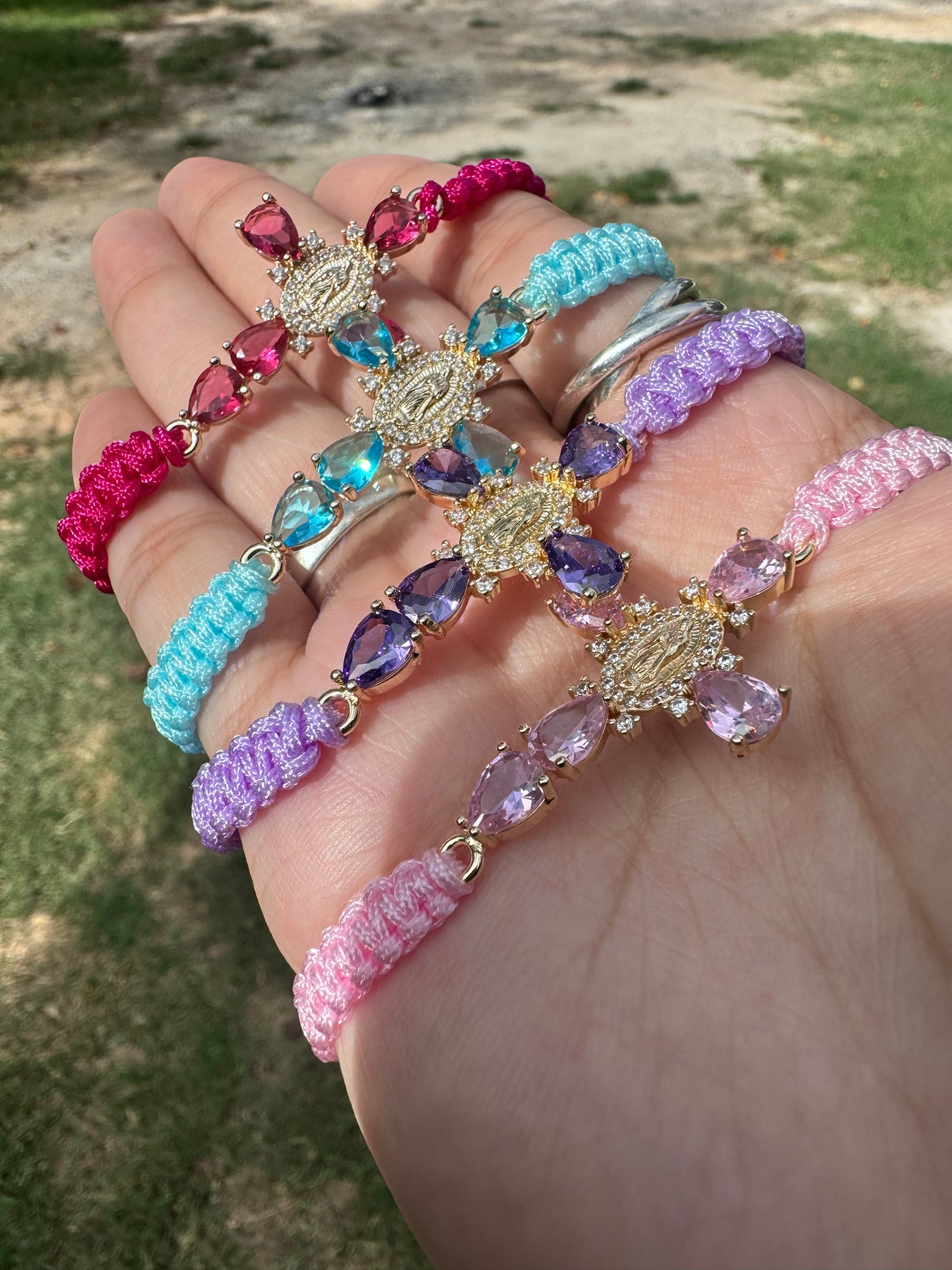 Virgencita Cross Bracelet