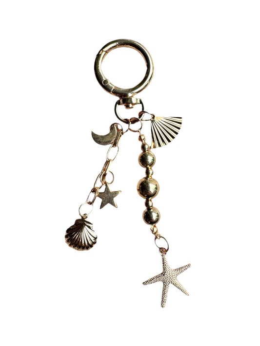 Seashell Stars Keychain