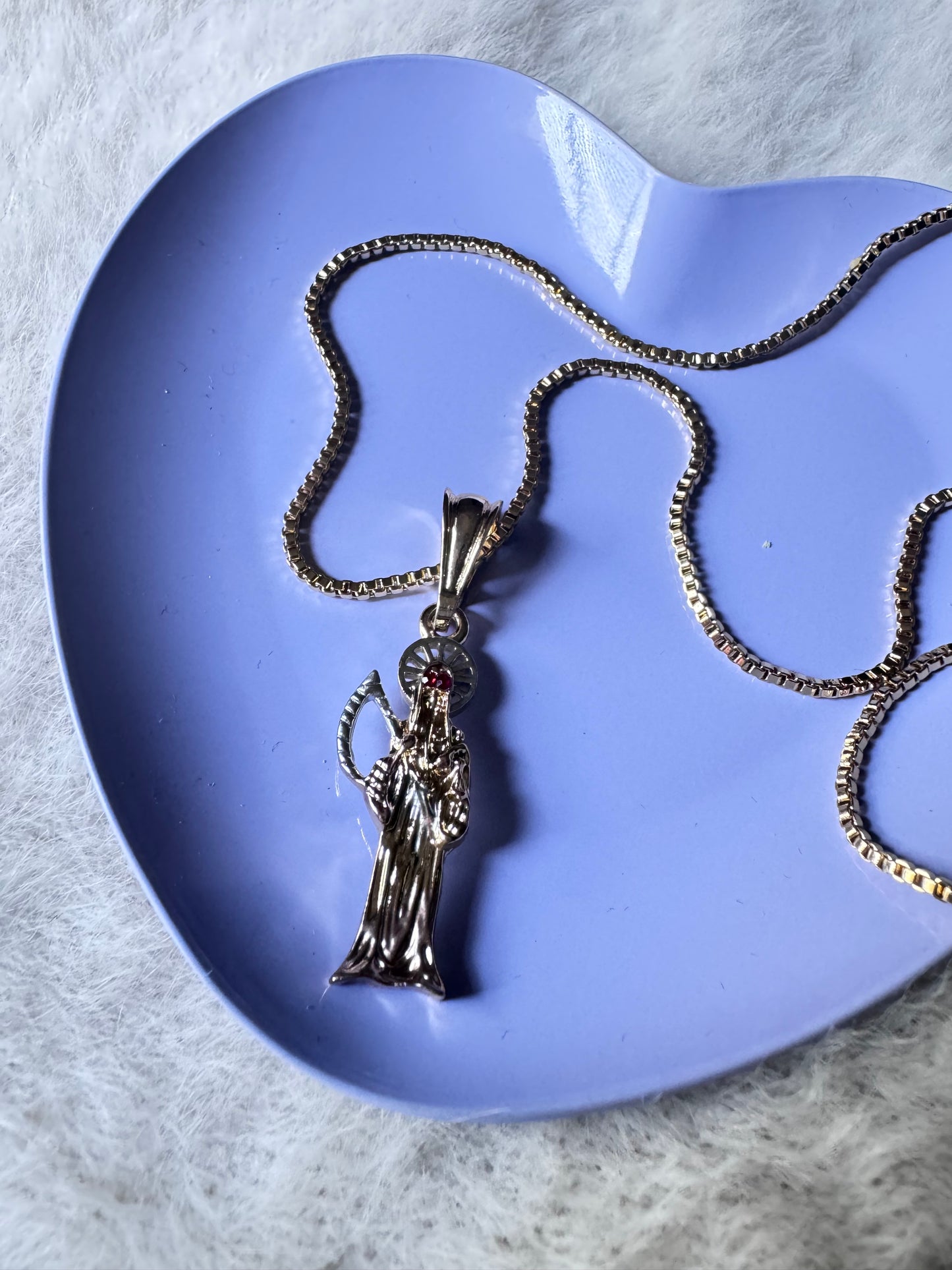 Mini Santa Muerte Necklace