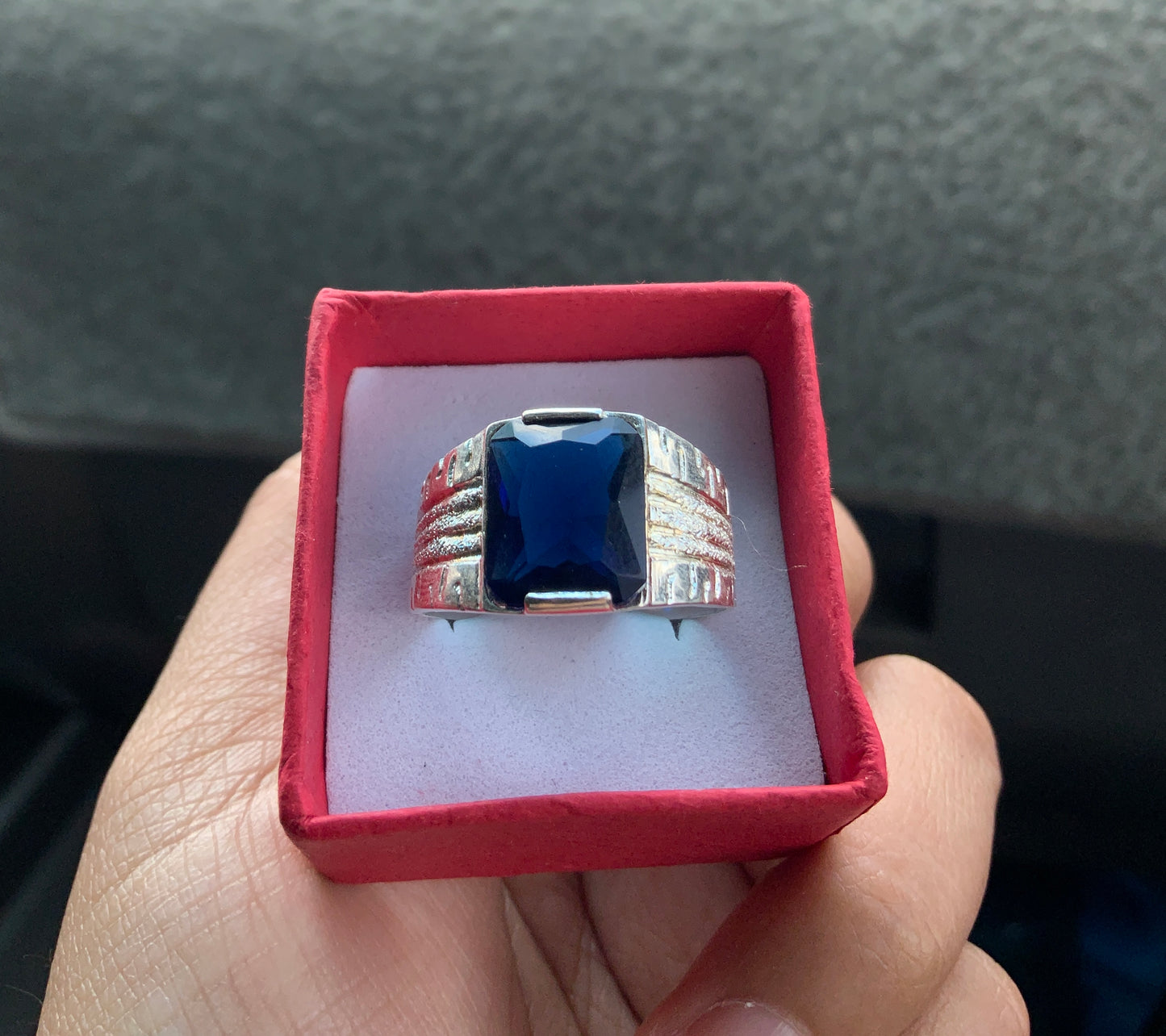 Blue Gem Ring (Size 11)
