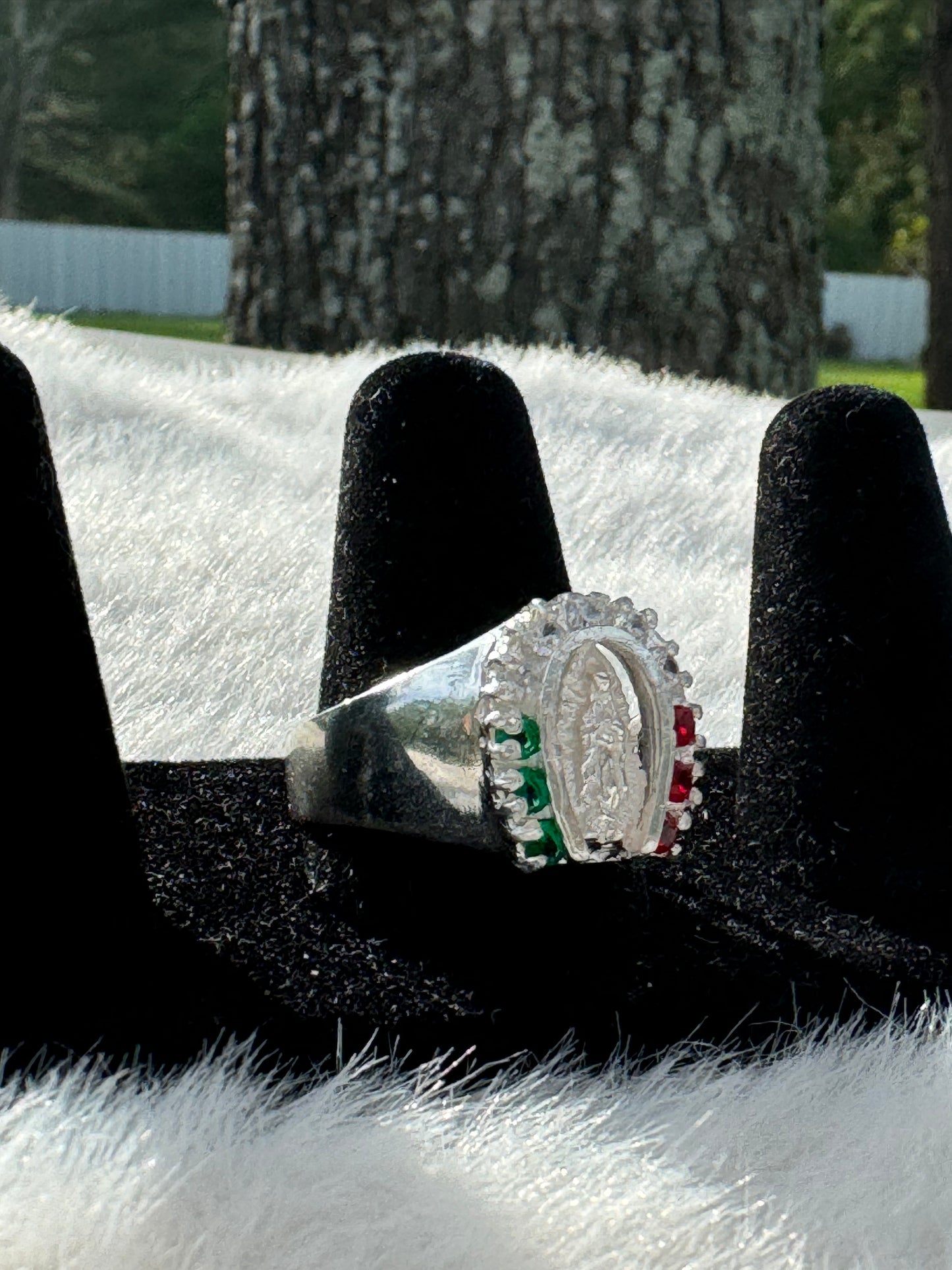 Herradura Tricolor de la virgen ring (size 12.5)