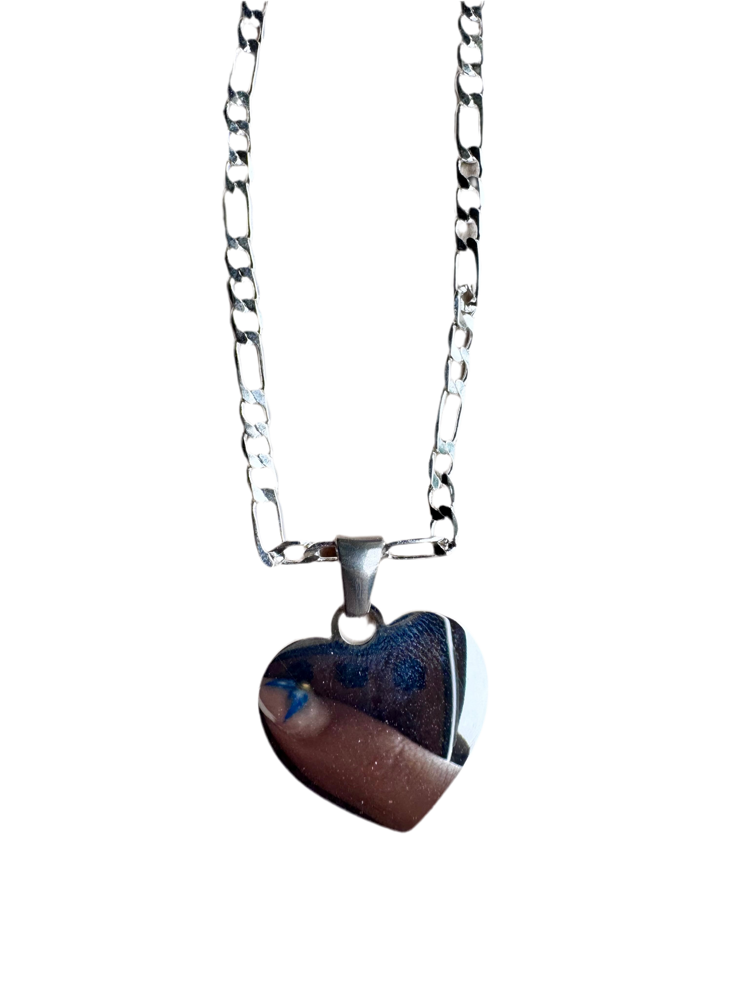 Heart Silver Personalized Necklace