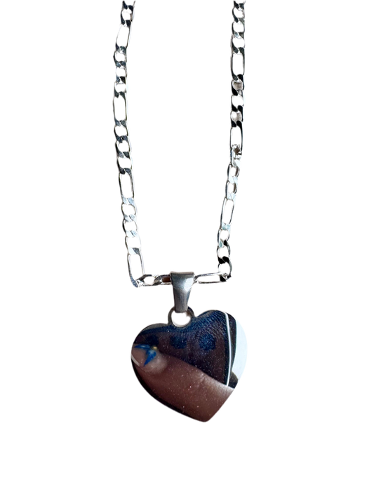 Heart Silver Personalized Necklace