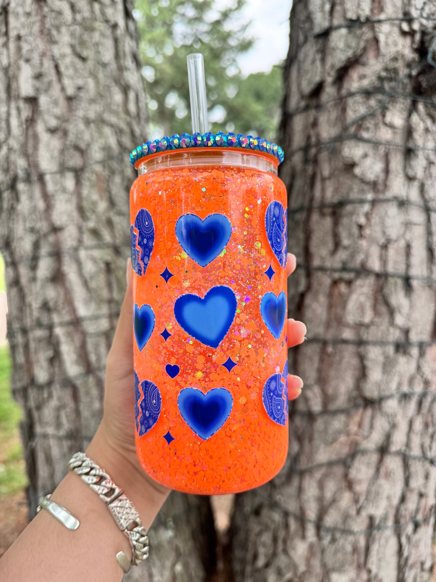 La Sad Girl Orange Snowglobe Cup