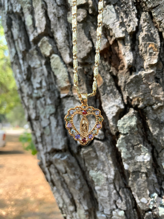 Corazoncito Virgencita Necklace