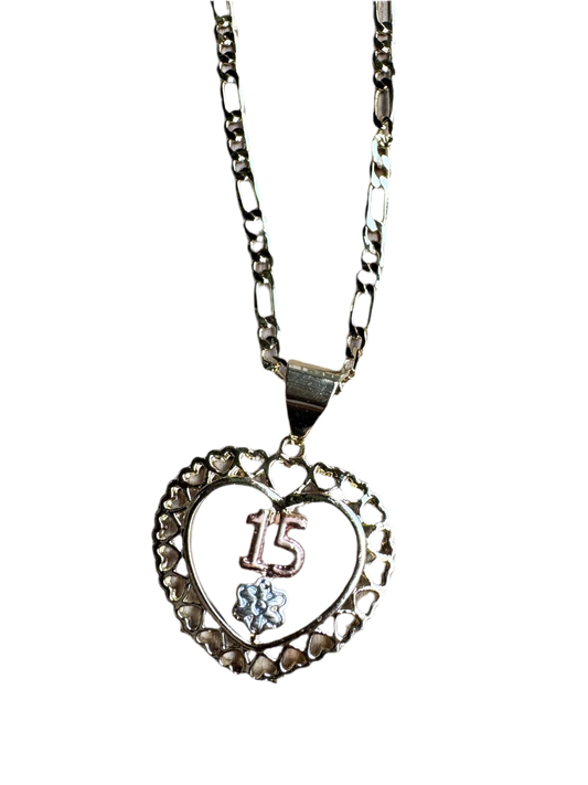 Quinceañera Heart Necklace