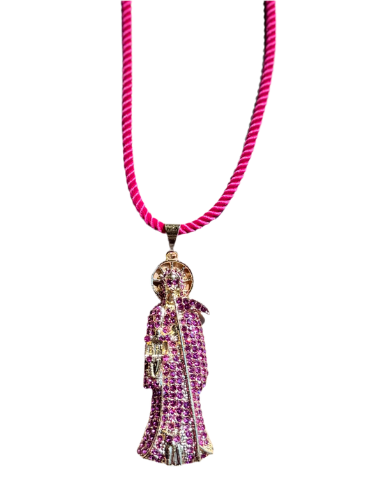 Santa Muerte Pink Rope