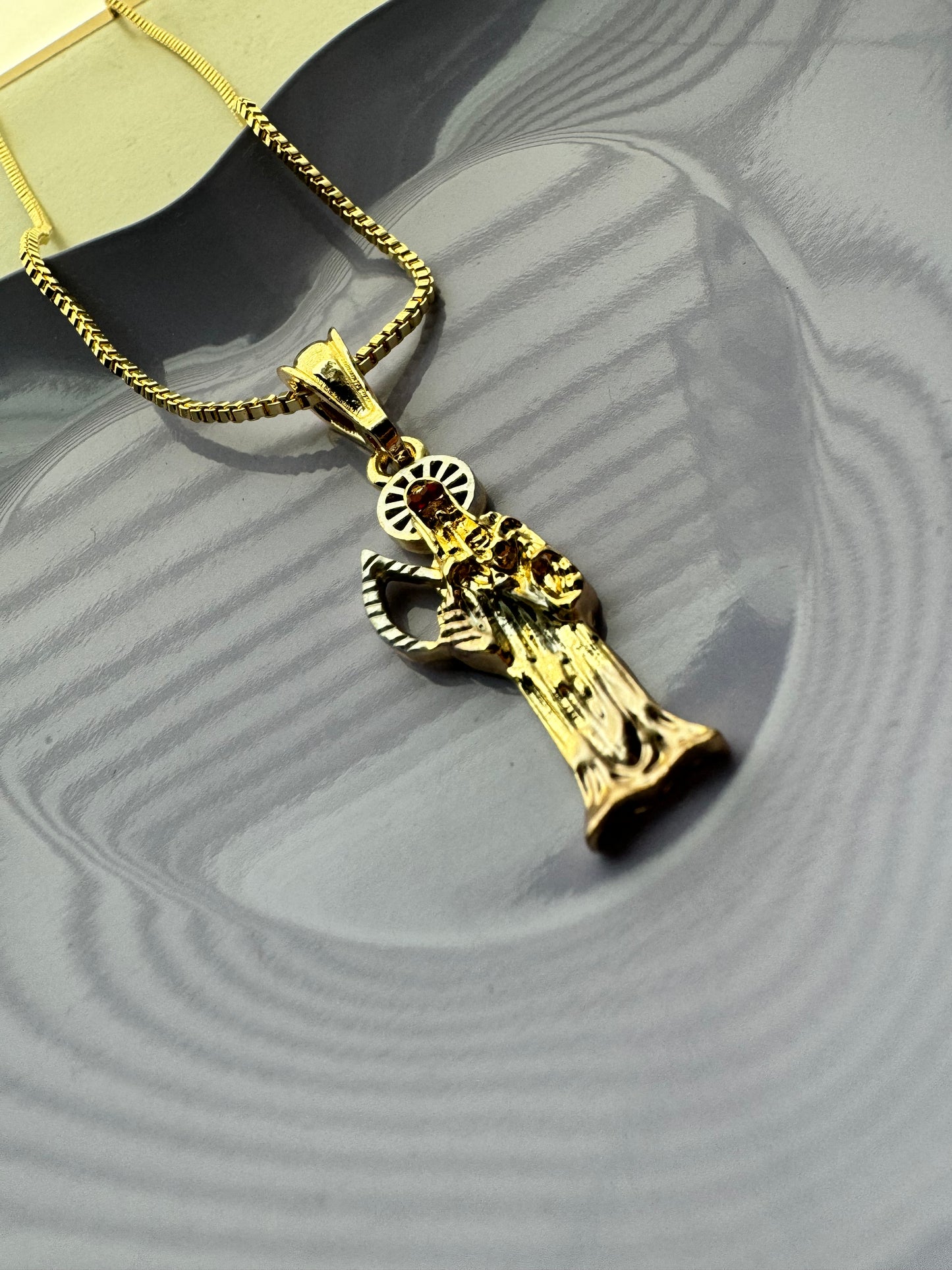 Mini Santa Muerte Necklace