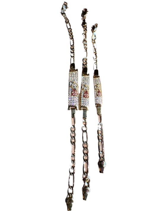 Santa Muerte Diamond Bracelet Esclava