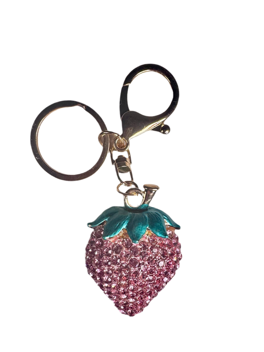 Strawberry Pink Keychain
