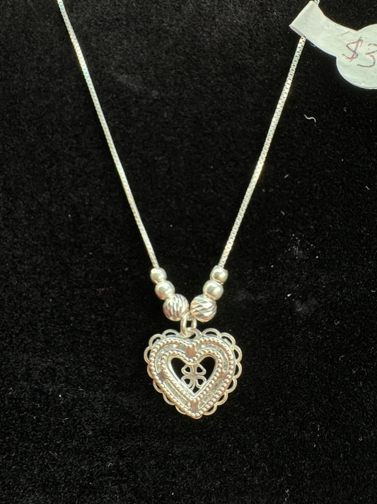 Clover Heart Necklace