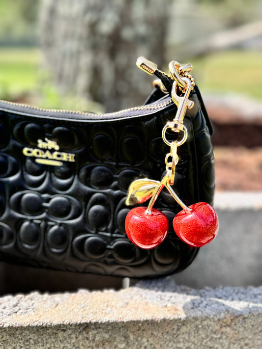 Red Cherry Keychain