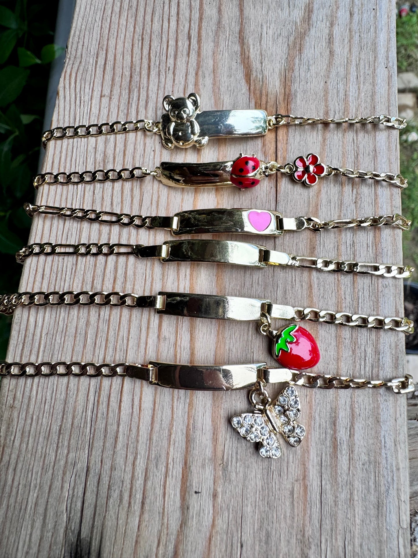 Pink Heart Baby Bracelet Esclava