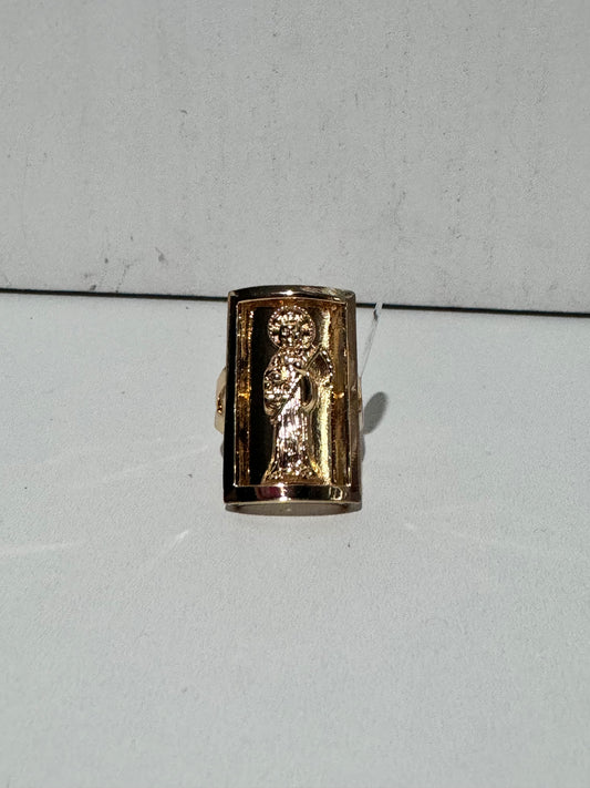 Santa Muerte Gold Ring