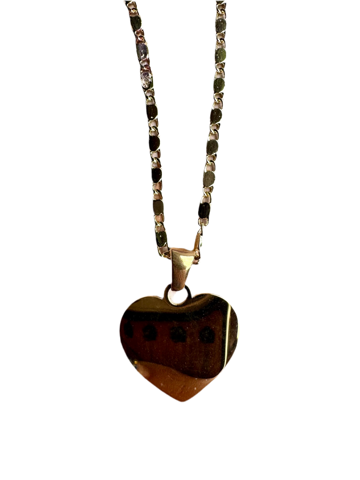 Heart Gold Personalized Necklace