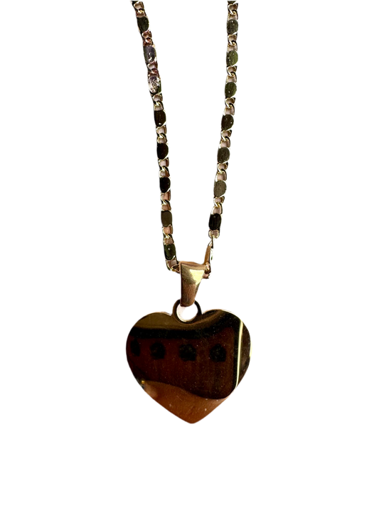 Heart Gold Personalized Necklace