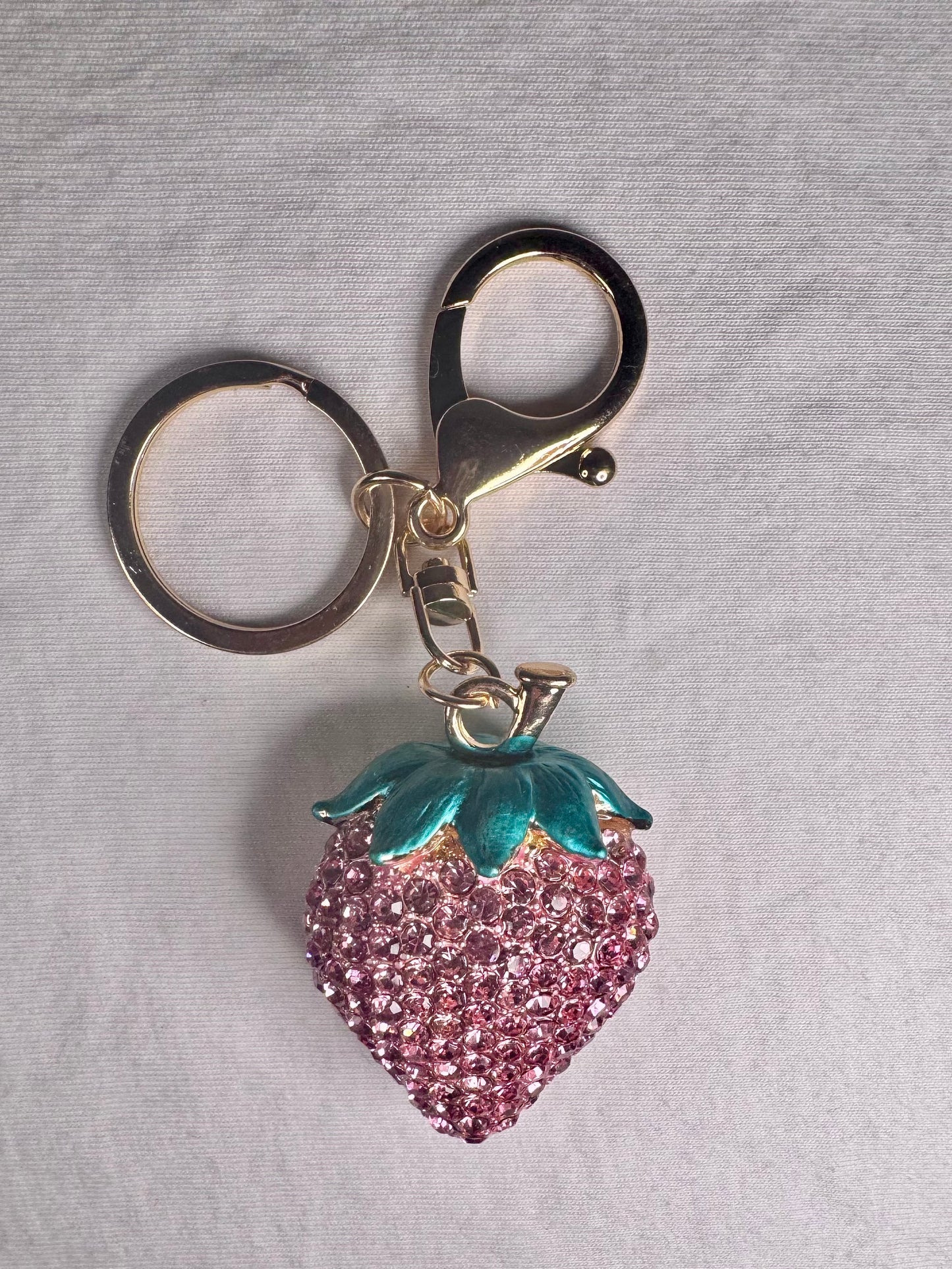Strawberry Pink Keychain