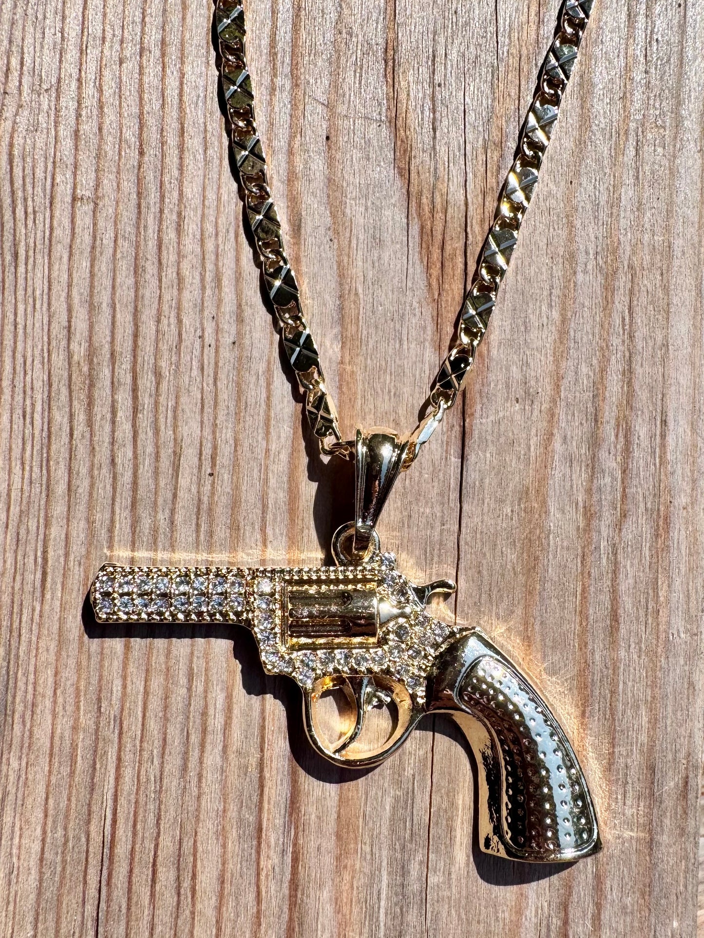 Revolver Gun Necklace (Style 4)