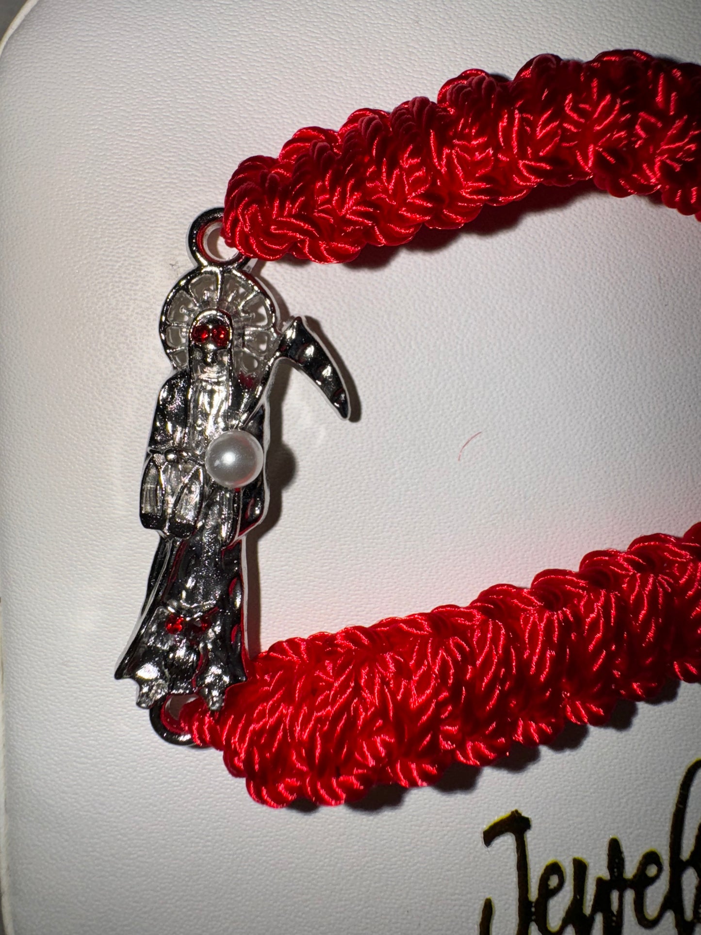 Santa Muerte Thread Bracelet