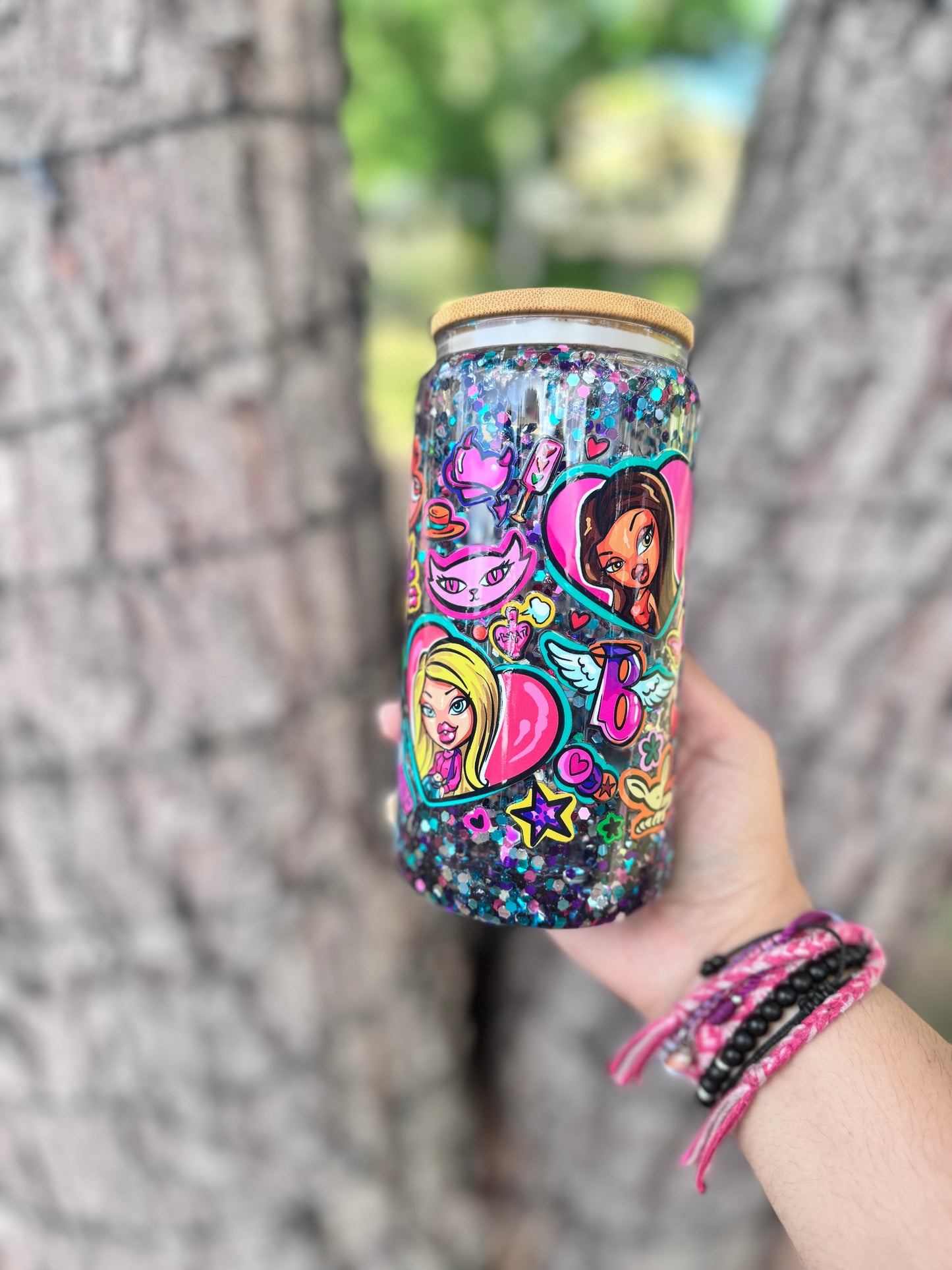 Bratz Snowglobe Glass Cup 12oz