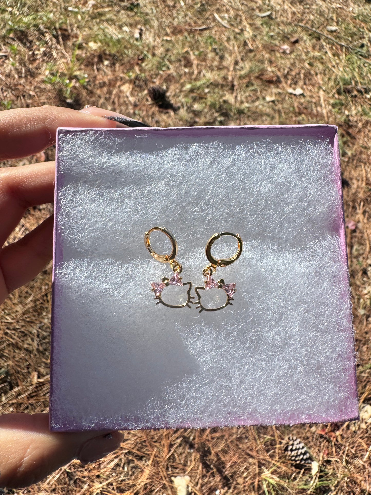 Kitty Pink Earrings