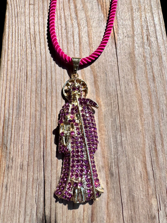 Santa Muerte Pink Rope