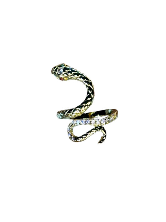 Golden Snake Adjustable Ring