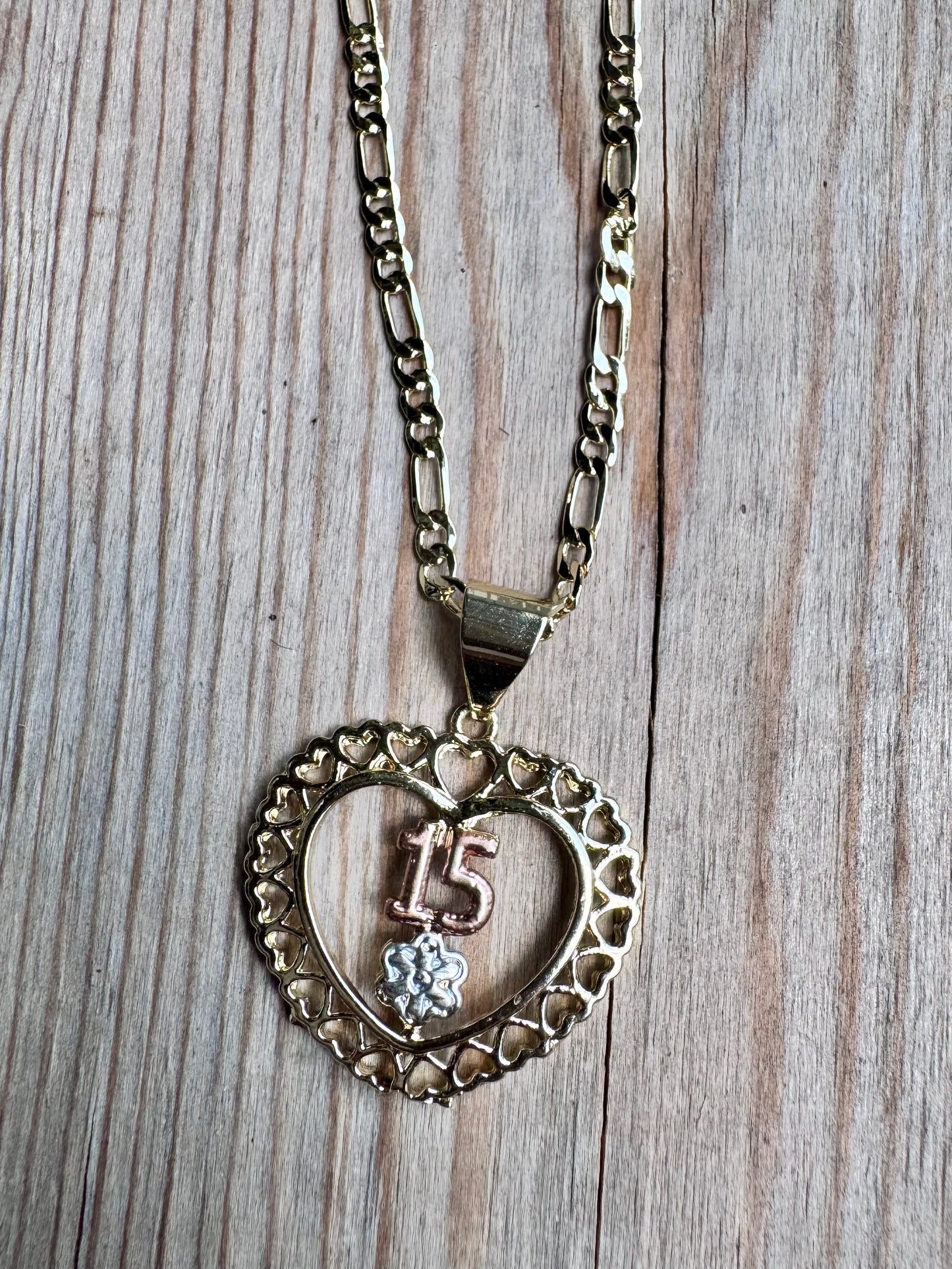 Quinceañera Heart Necklace
