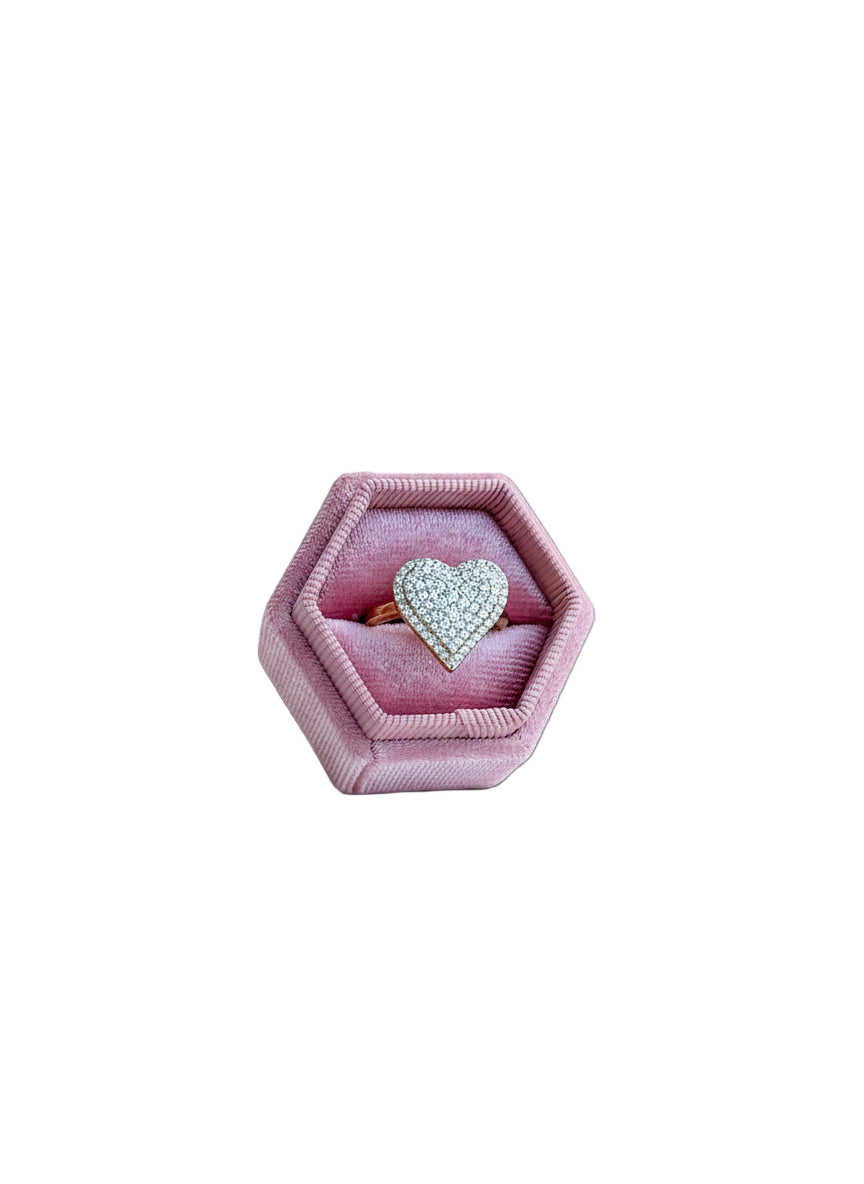 Icy Heart Ring (Gold)