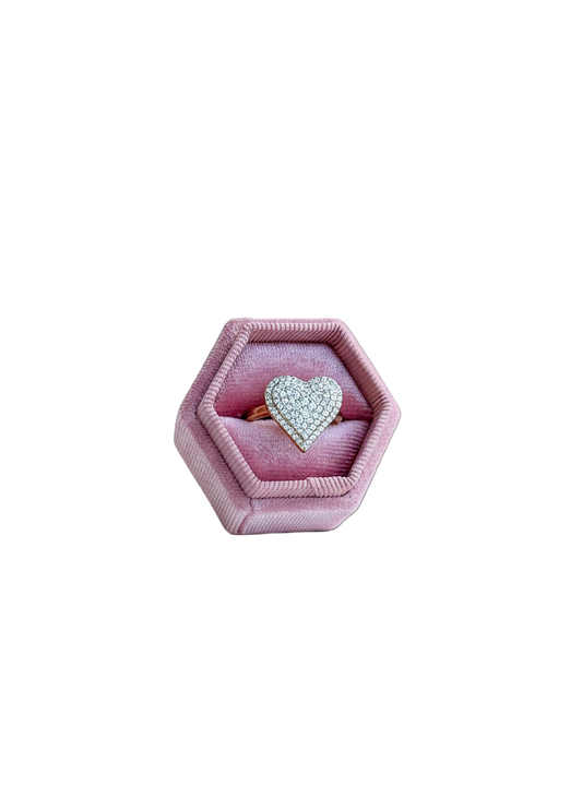 Icy Heart Ring (Gold)